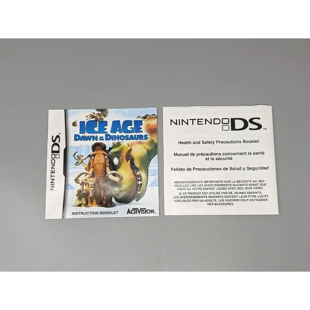 Ice Age Dawn Of Dinosaurs Nintendo DS Replacement Case & Manual Only No Game
